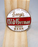 Lang's Old German Brand Beer, Ball Knob Insert, Tap Marker pagsold 2 11/16e 101-955, Grade 8