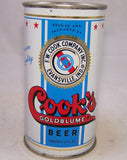 Cook's Goldblume Beer, USBC 51-10, Rolled can, Grade 1/1+ Sold