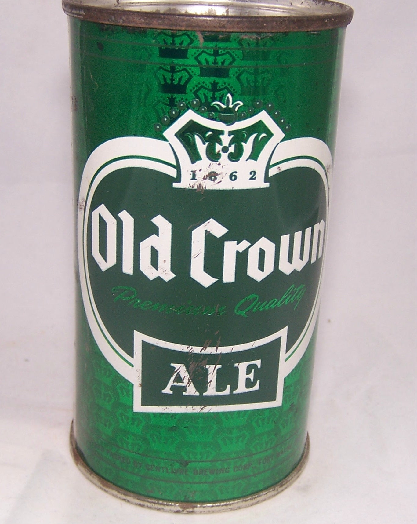 Old Crown Ale Set Can (Green) USBC 105-04, Grade 1/1- Sold on 11/23/16