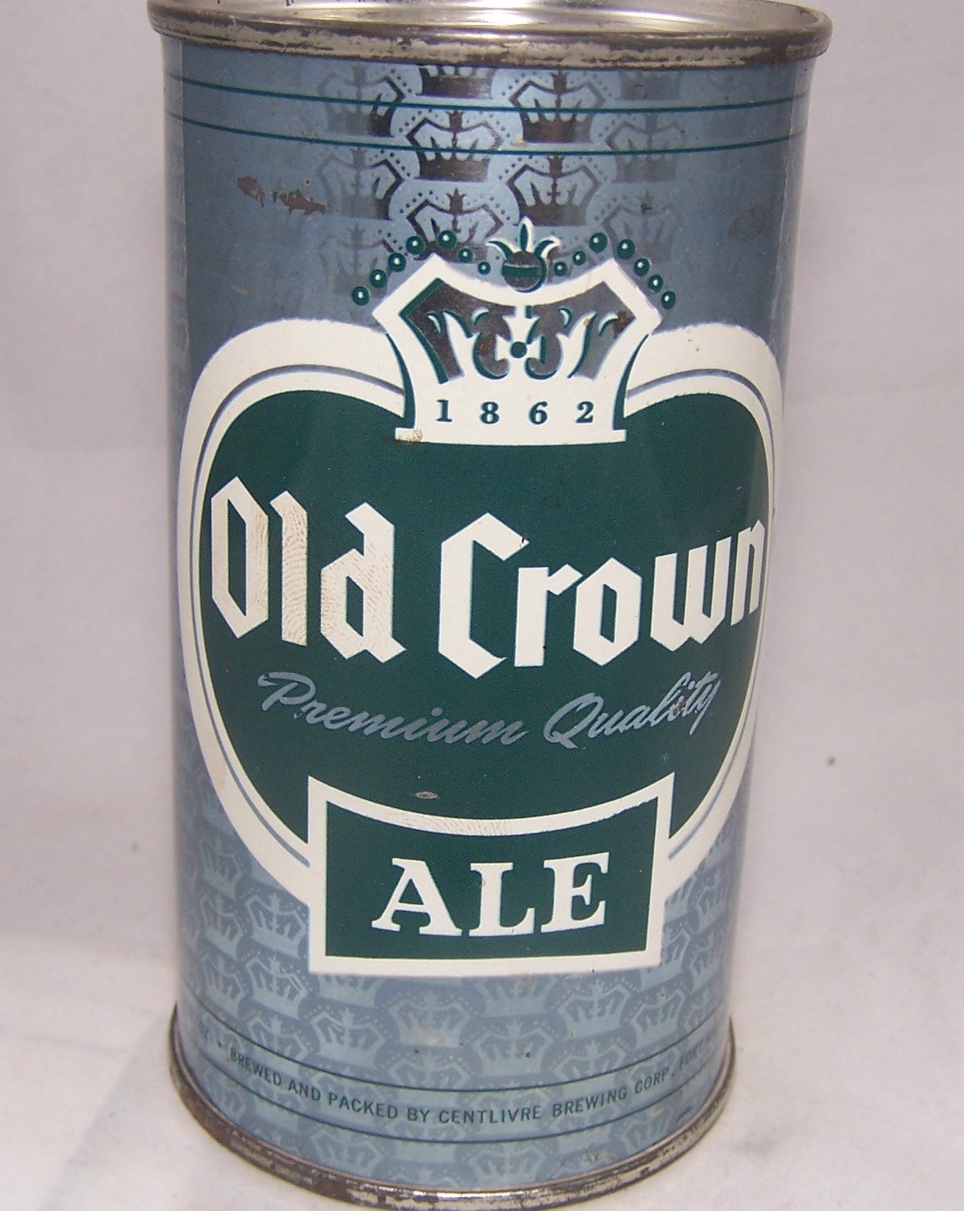 Old Crown Ale set can (Light Blue) USBC 104-40, Grade 1 Sold on 09/25/16