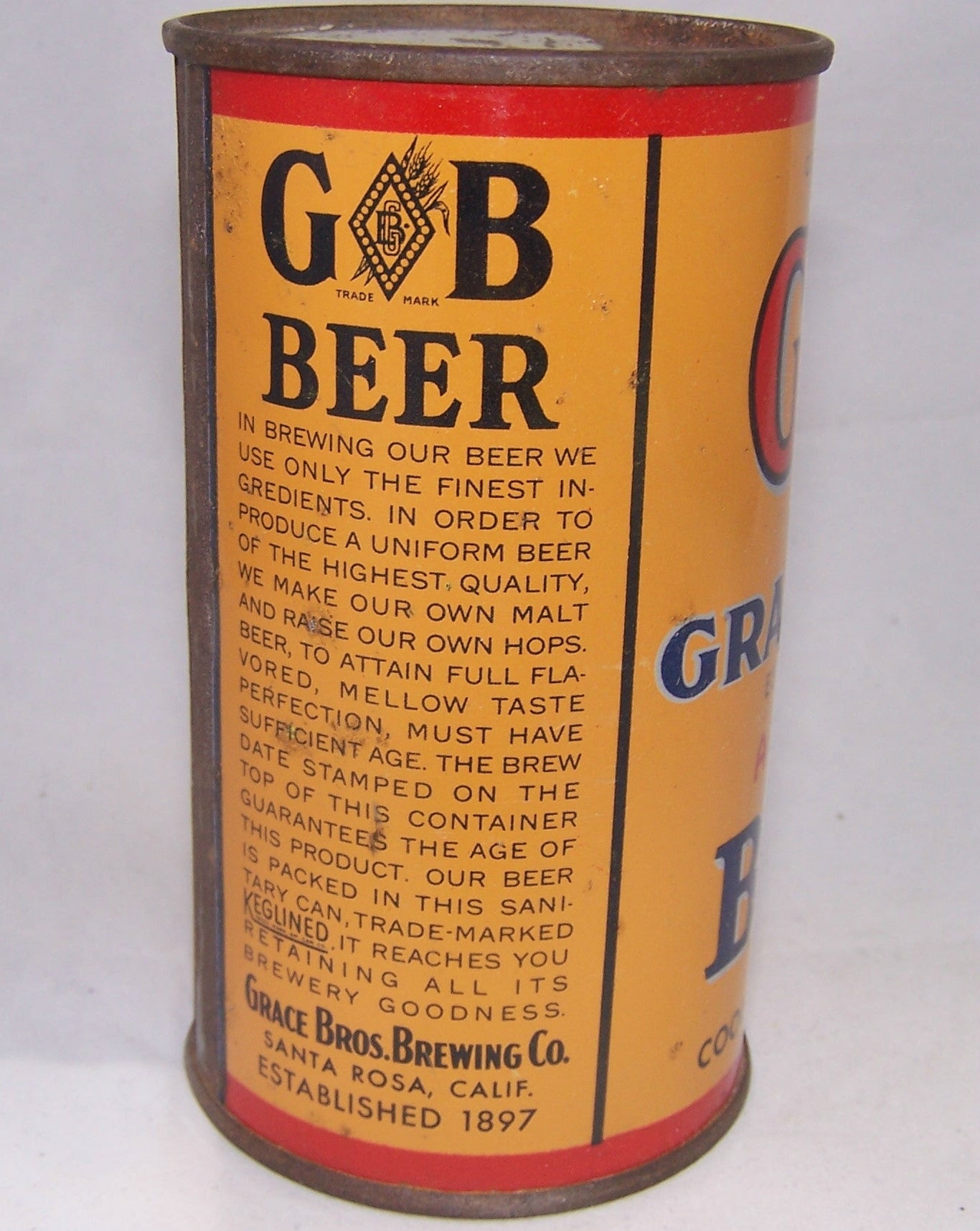 Grace Bros Age Dated Beer, Lilek # 313 Grade 1- Sold on 10/24/16