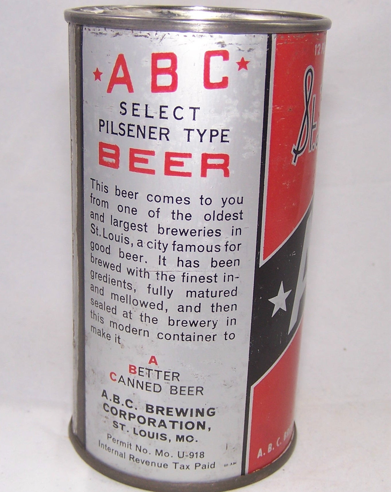 St. Louis ABC Pilsener Type Beer, Lilek #4, Grade 1-