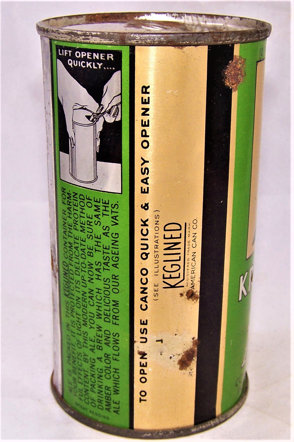 Krueger's Cream Ale (Baldy) Lilek # 459, and USBC 89-25, SOLD ON  03/31/19
