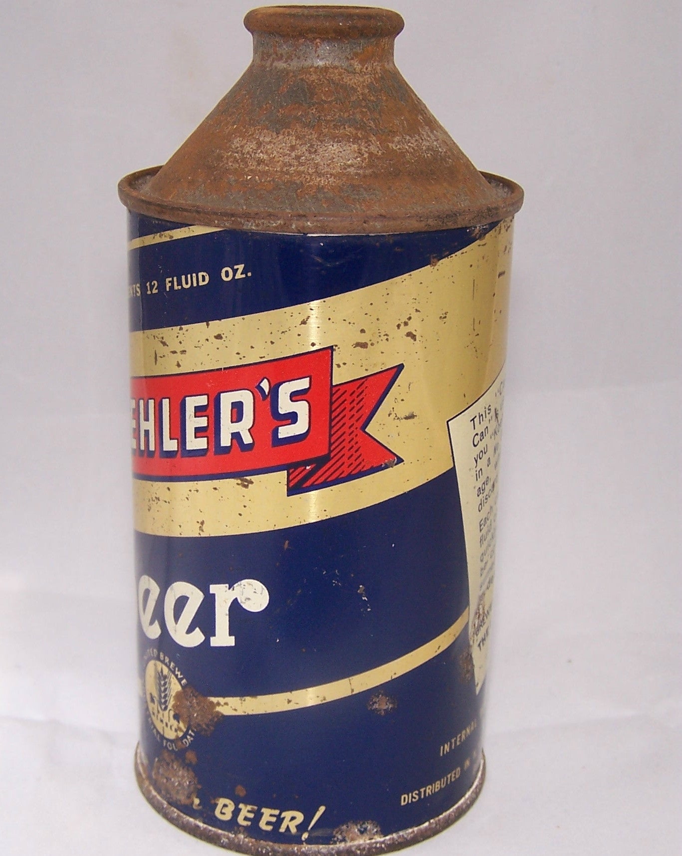 Koehler's Beer, USBC 171-25, Grade 1-