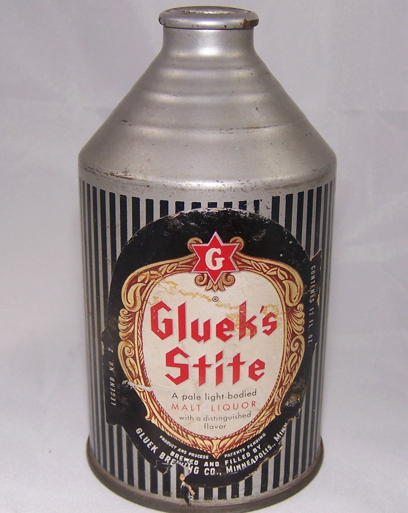 Gluek's Stite Malt Liquor Paper Label, USBC 194-28, Grade 1/1- Sold on 08/05/17