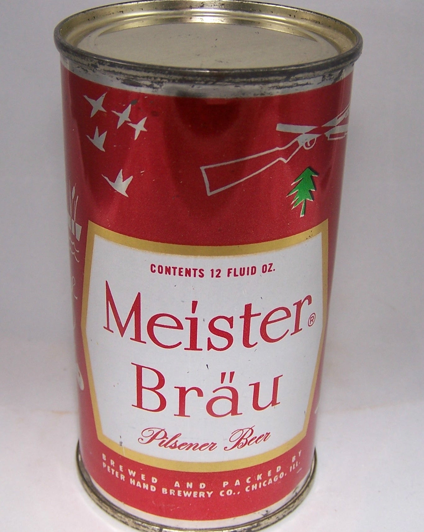 Meister Brau Pilsener Beer (Sno pack duck hunting,)USBC -95-40,  Grade 1 to 1/1+ Sold on 10/03/15