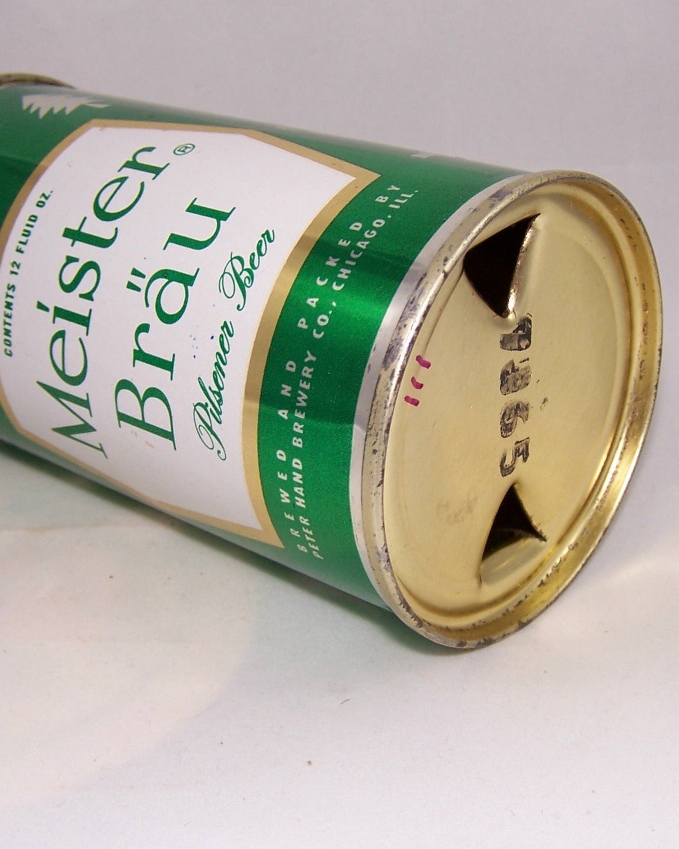 Meister Brau (Sports) Pilsener Beer (Metallic) USBC 95-38, Grade 1/1+ Sold on 9/28/15