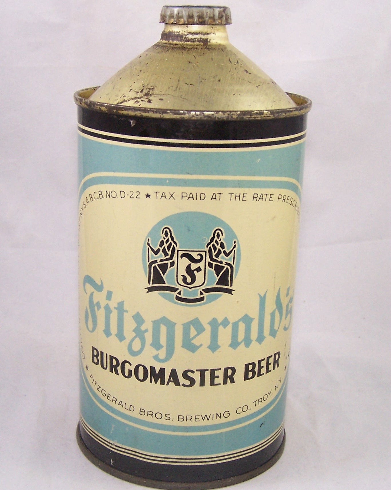 Fitzgerald's Burgomaster Beer, USBC 209-14, Grade 1/1+ Sold on 06/27/17