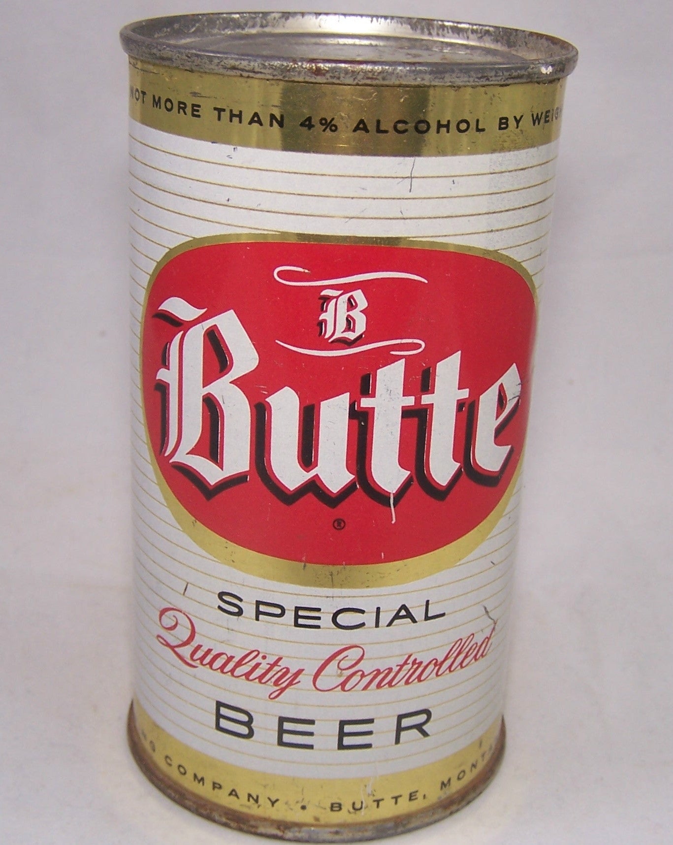 Butte Special Beer, USBC 47-33, CNMT 4%, Grade 1 Sold on 08/26/17