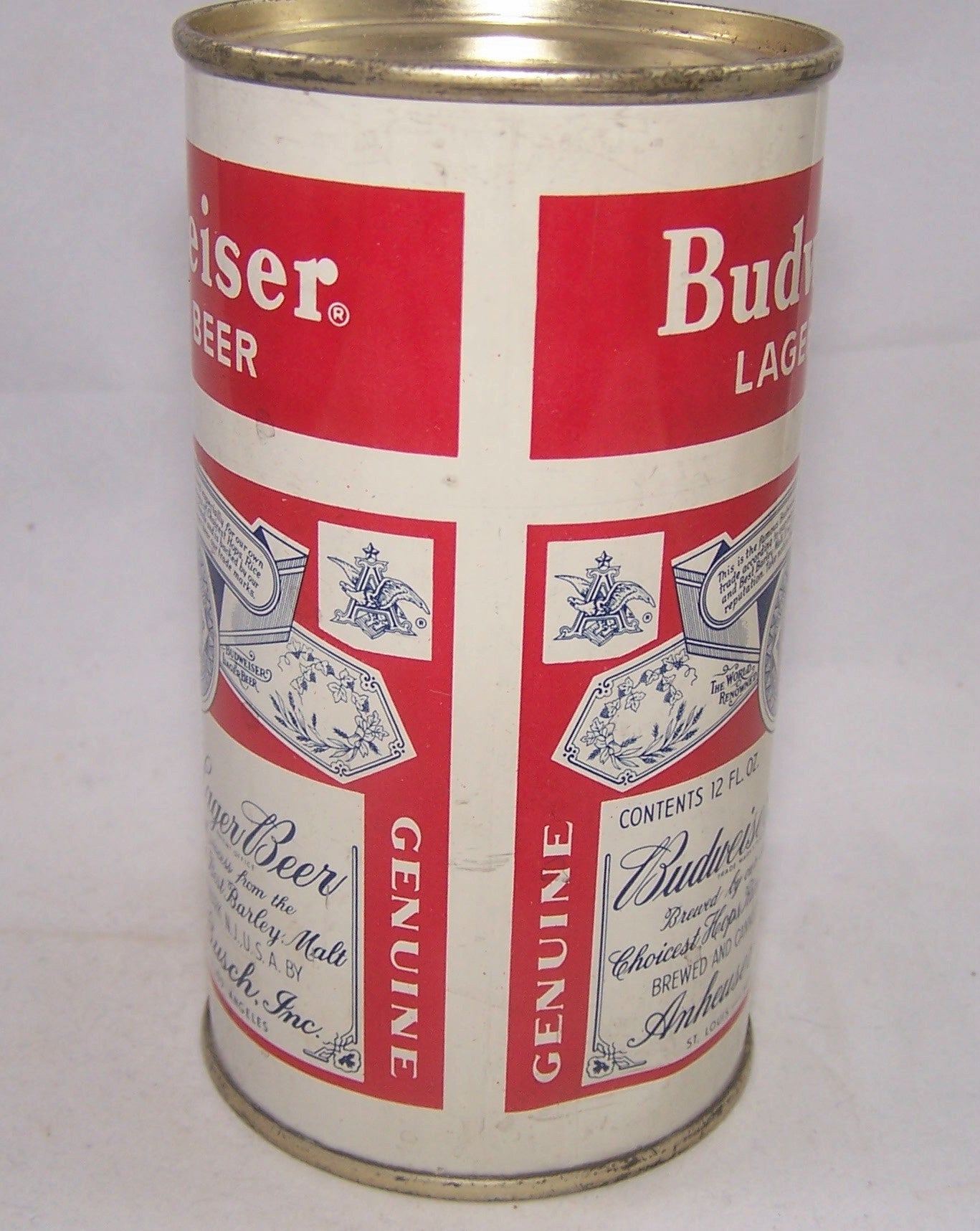 Budweiser Lager Beer, (Split Label NJ) USBC 44-32, Grade 1/1+ Sold on 02/19/18