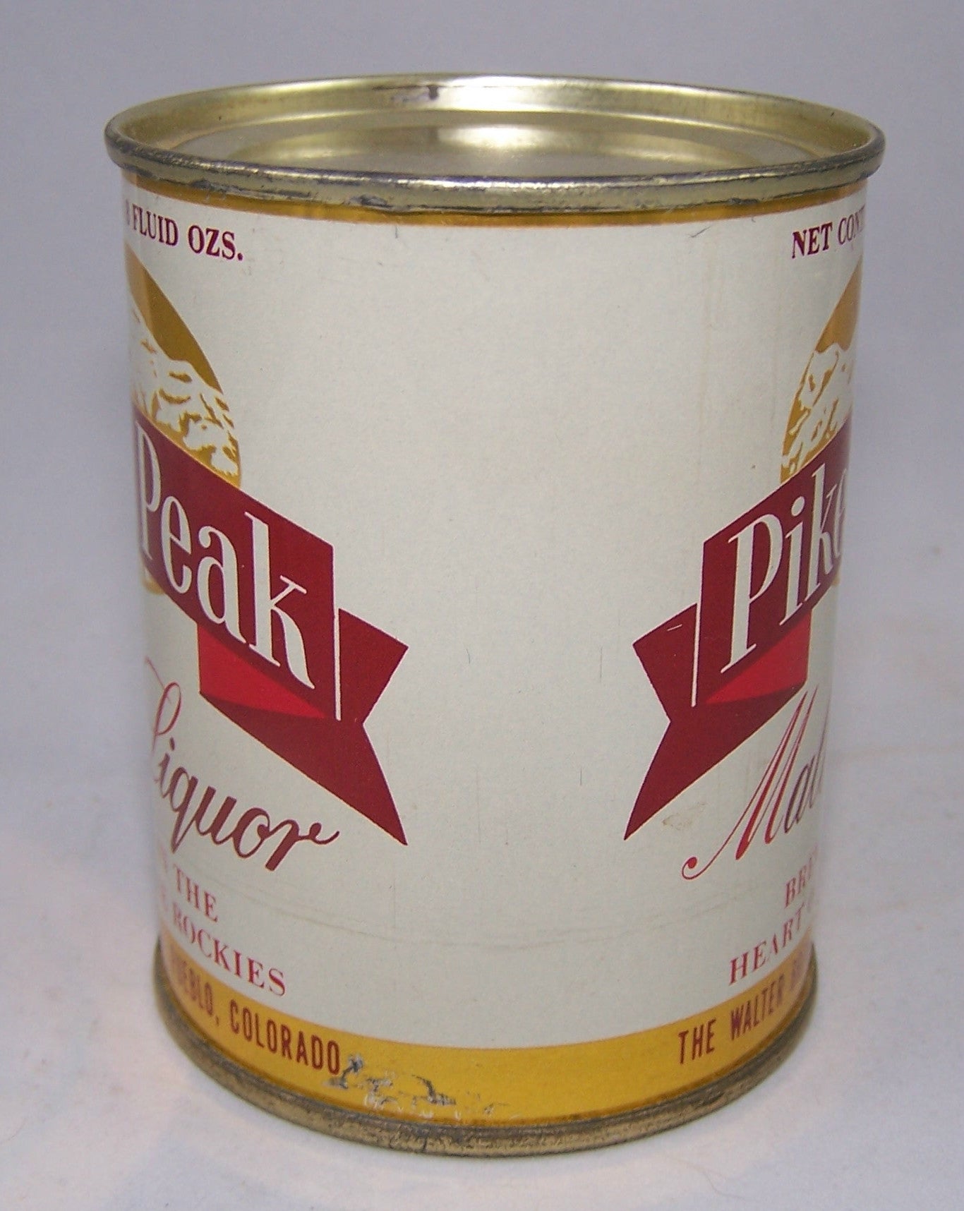 Pikes Peak Malt Liquor 8 ounce, USBC 242-7, Grade 1 to 1/1+Sold on 10/20/15