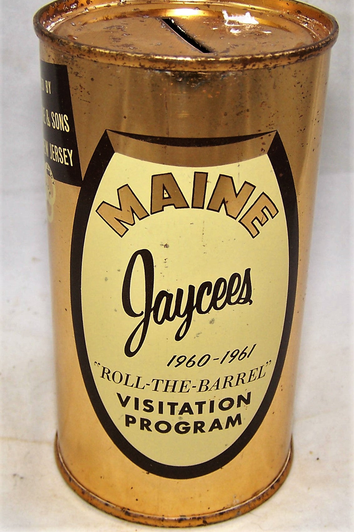 Ballantine Maine Jaycees 1960-1961, "Roll-The-Barrel" USBC NL Grade 1