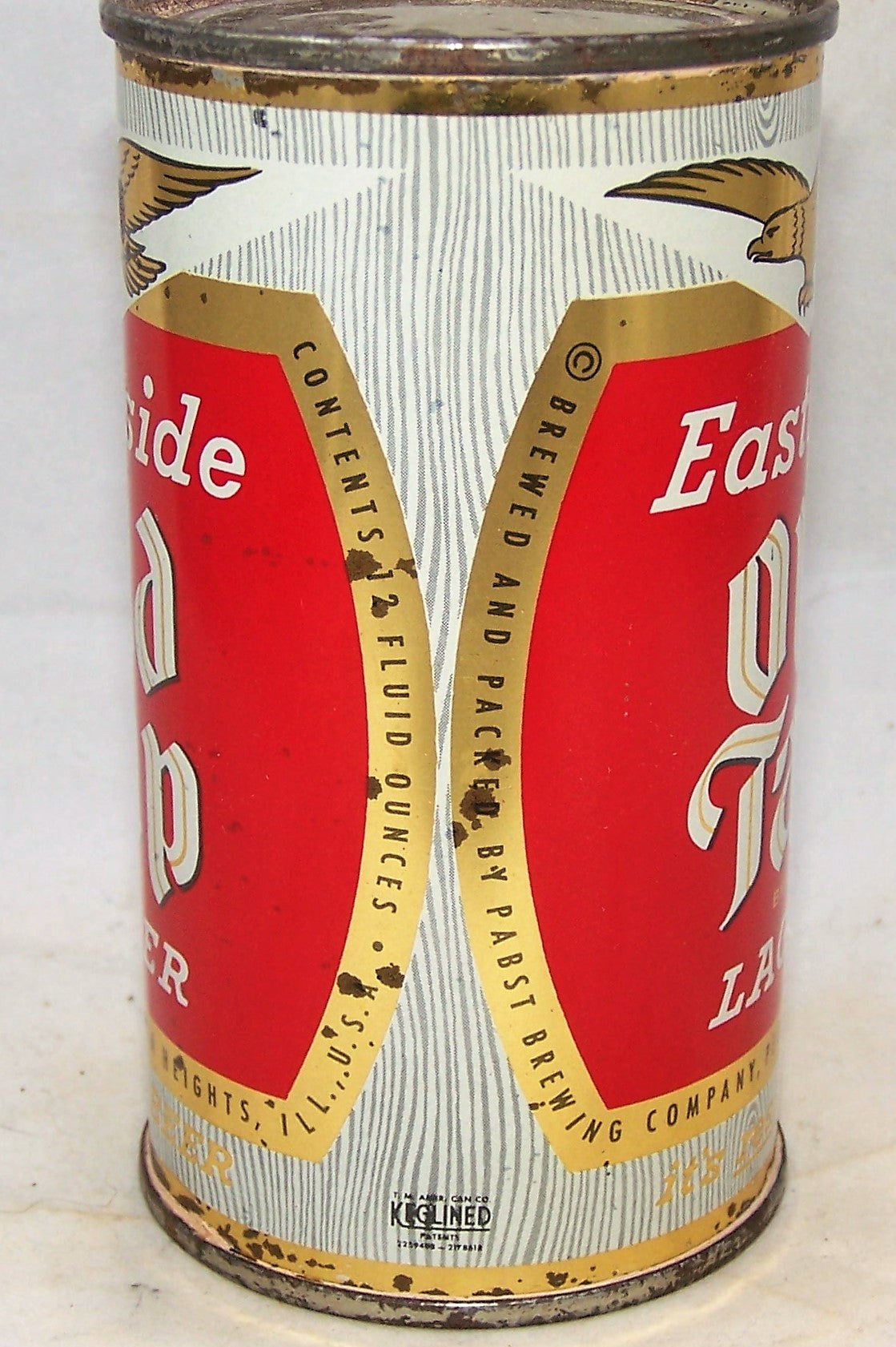 Eastside Old Tap Lager Beer, Peoria Hts. USBC 58-26, Grade 1/1-