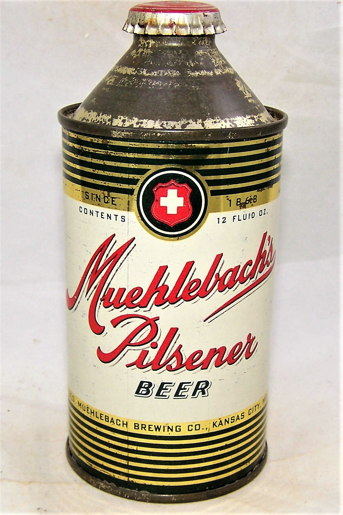 Muehlebach's Pilsener Beer, IRTP, USBC 174-12, Grade 1/1- Sold 10/14/21