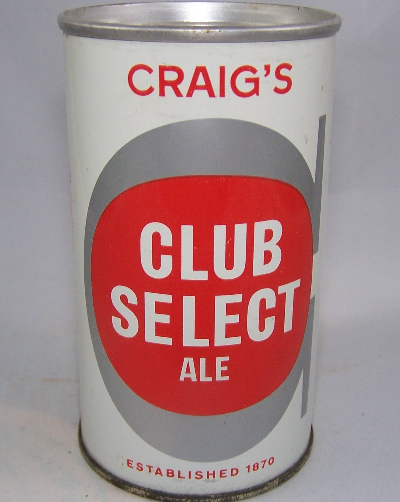 Craig's Club Select Ale ziptop, Grade 1/1+ Sold on 10/14/15