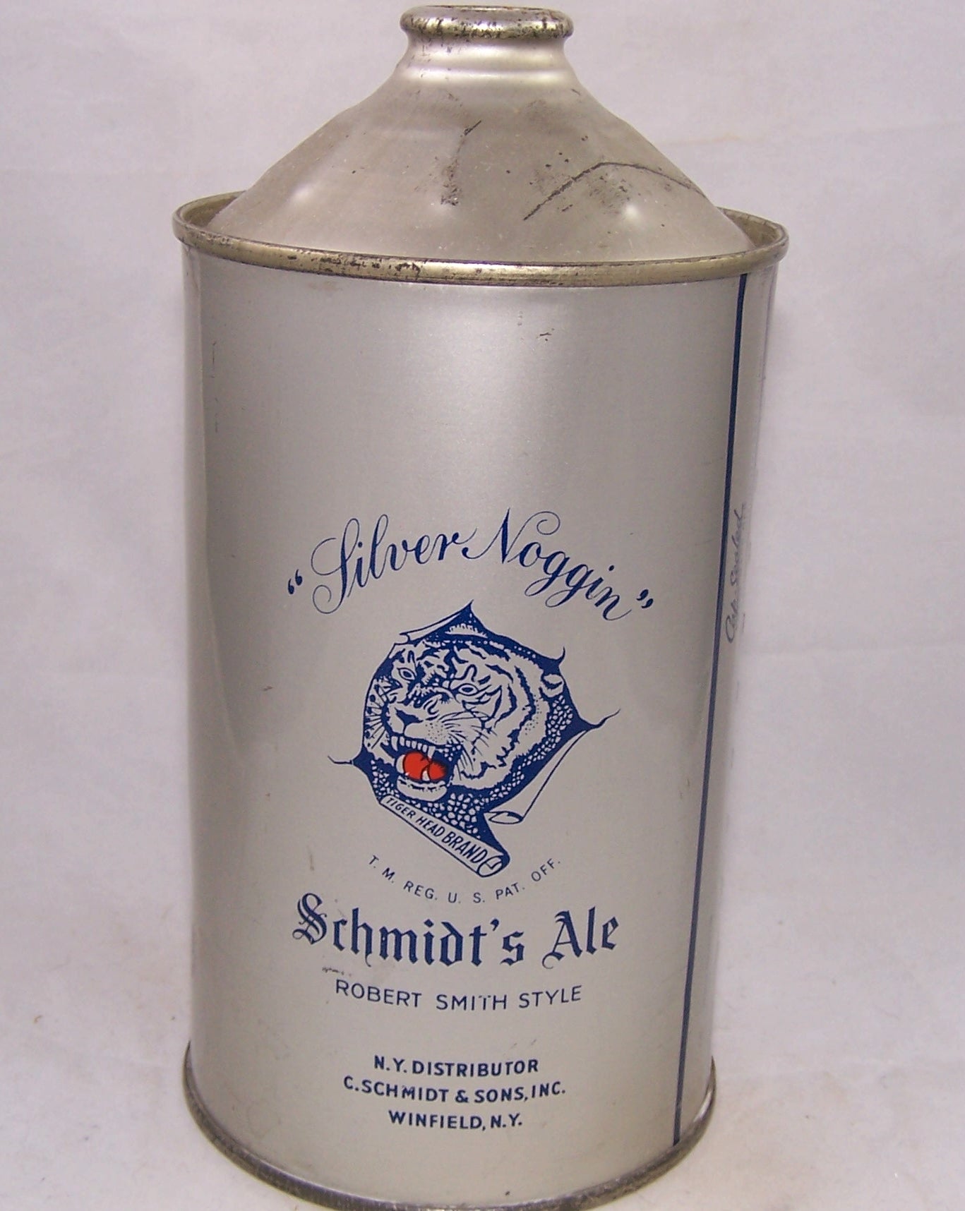Schmidt's Tiger Brand Cream Ale, USBC 218-18, Grade 1/1+ to A1+ Sold on 12/01/17