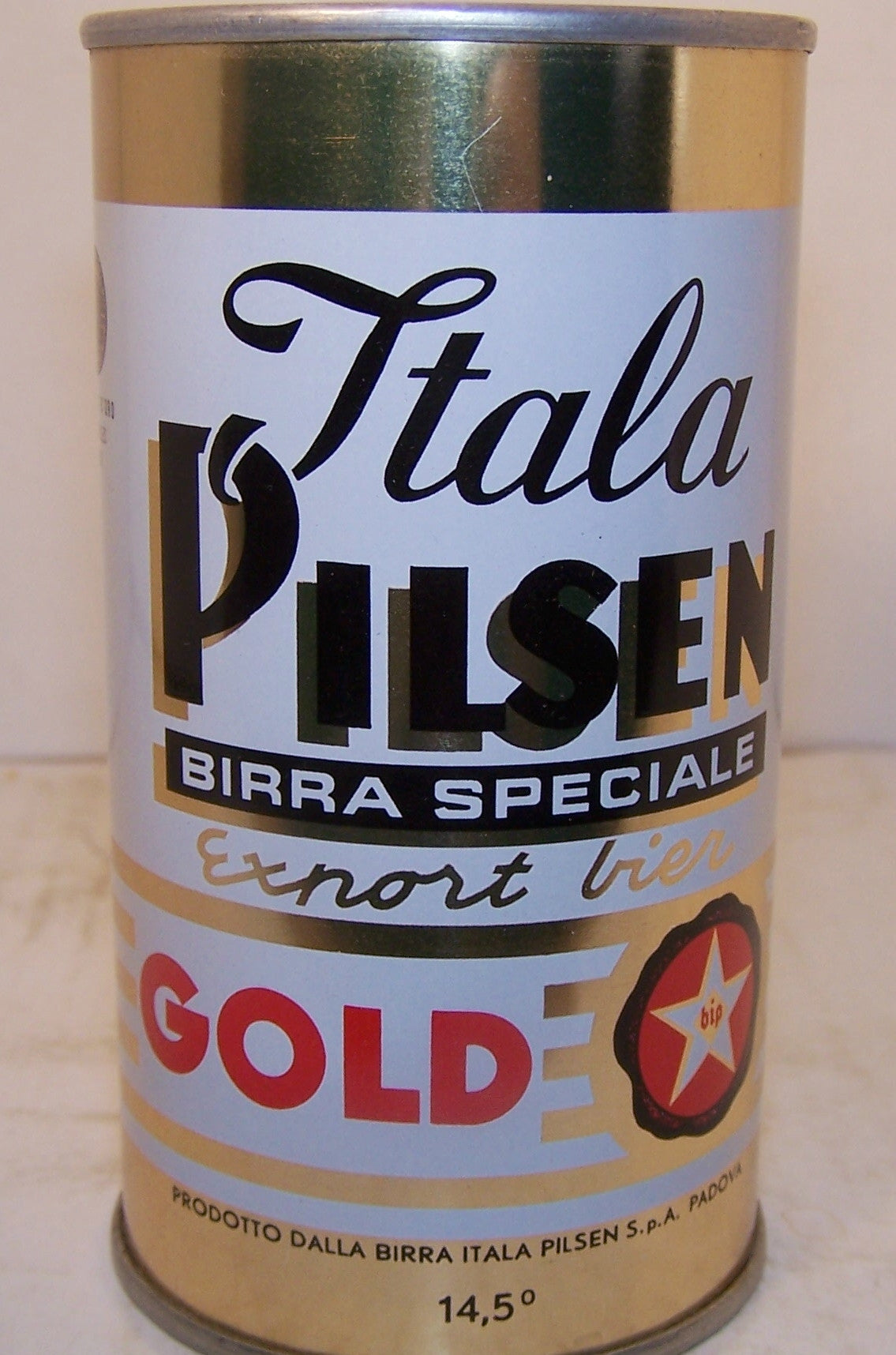 Itala Pilsen export Bier, can is rolled, Grade A1+ Sold on 10/11/15