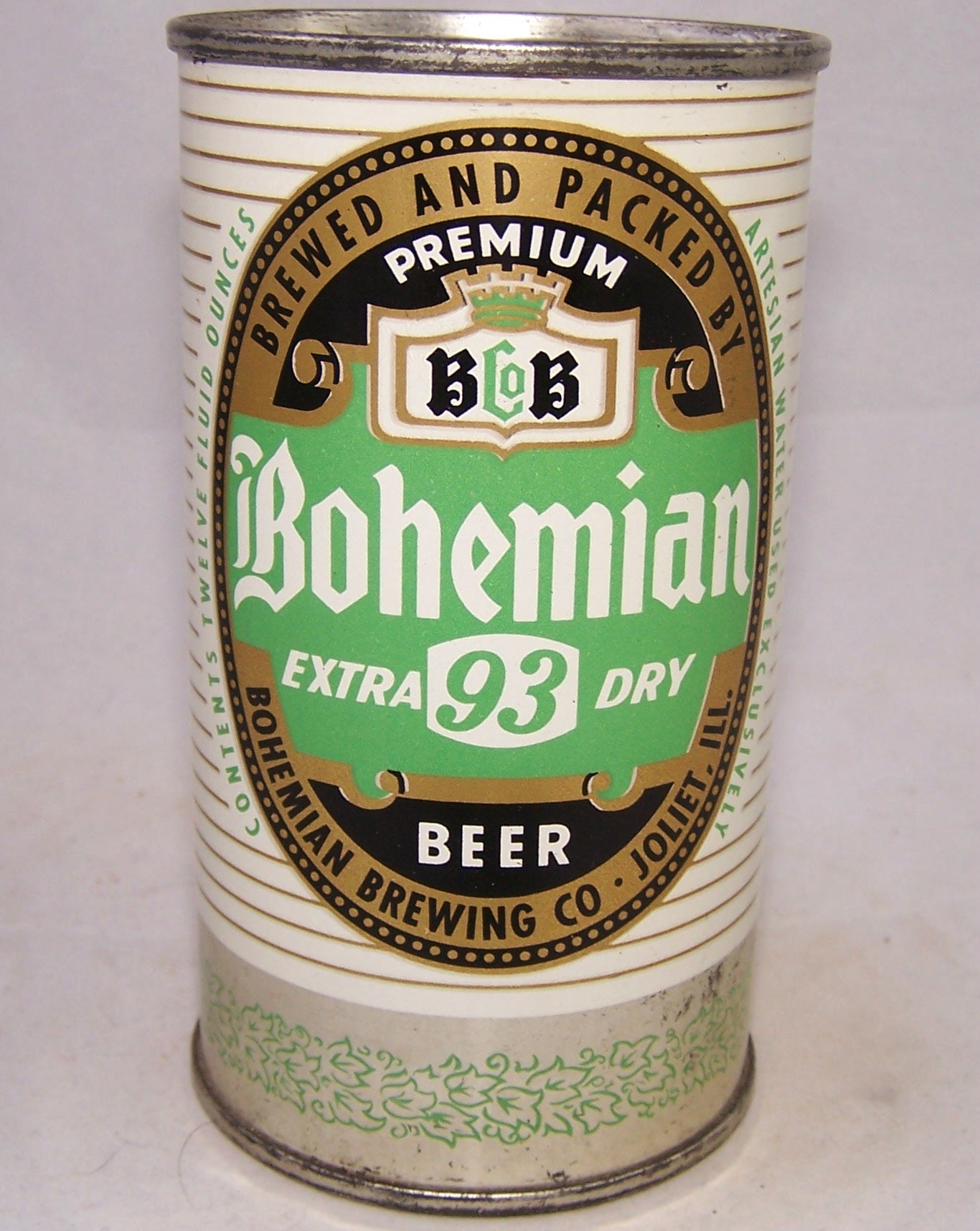 Bohemian 93 Extra Dry Beer, USBC 40-19, Grade A1+ Sold on 02/16/18