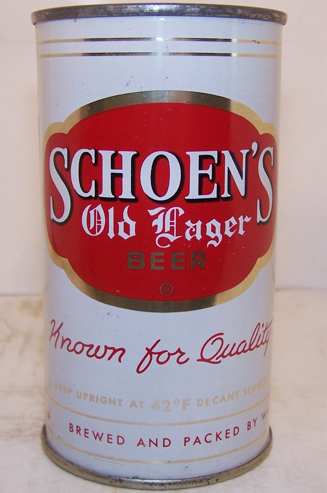 Schoen's Old Lager Beer, USBC 131-36, Grade 1/1+ Sold on 2/22/15