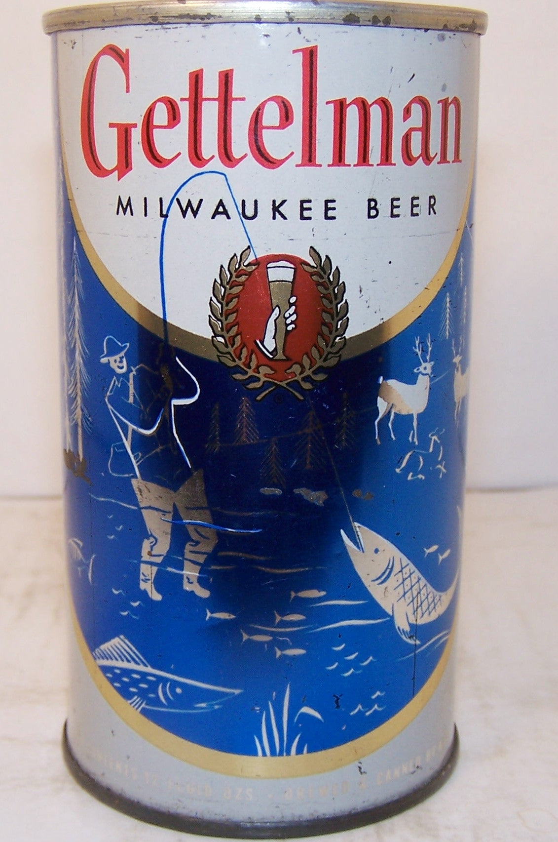 Gettelman "fishing" beer, USBC 69-11, Grade 1- Sold 4/24/15