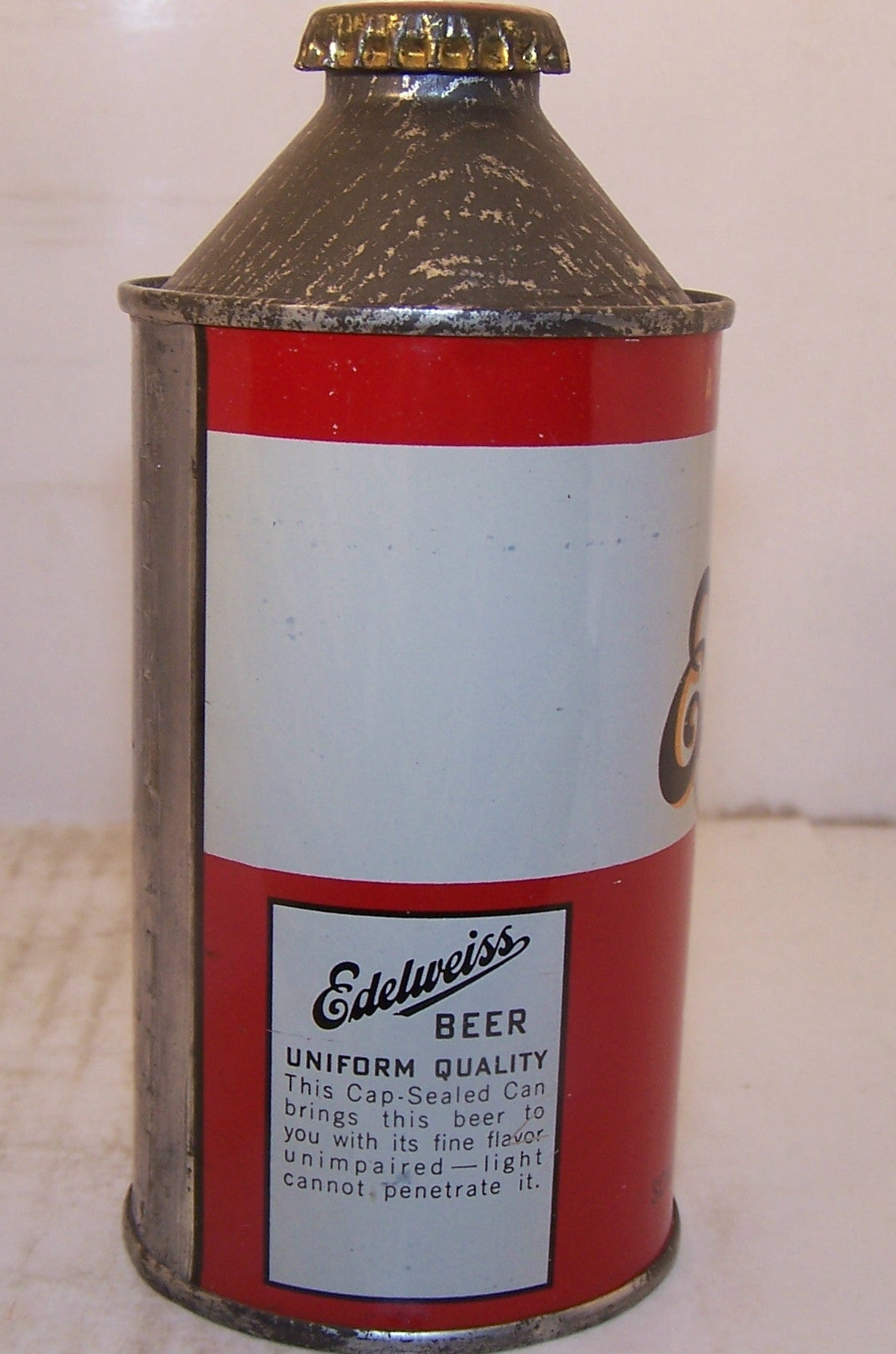 Edelweiss Secret Brew Light Beer, USBC 160-28, Grade 1 Sold 11/28/14