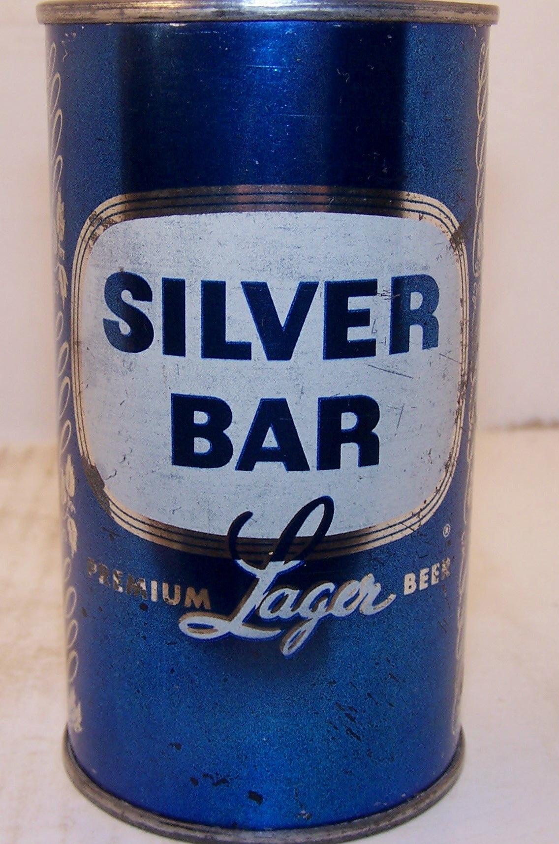 Silver Bar premium Lager Beer, (Blue set can) USBC 134-4 Grade 1/1- Sold on 09/04/17