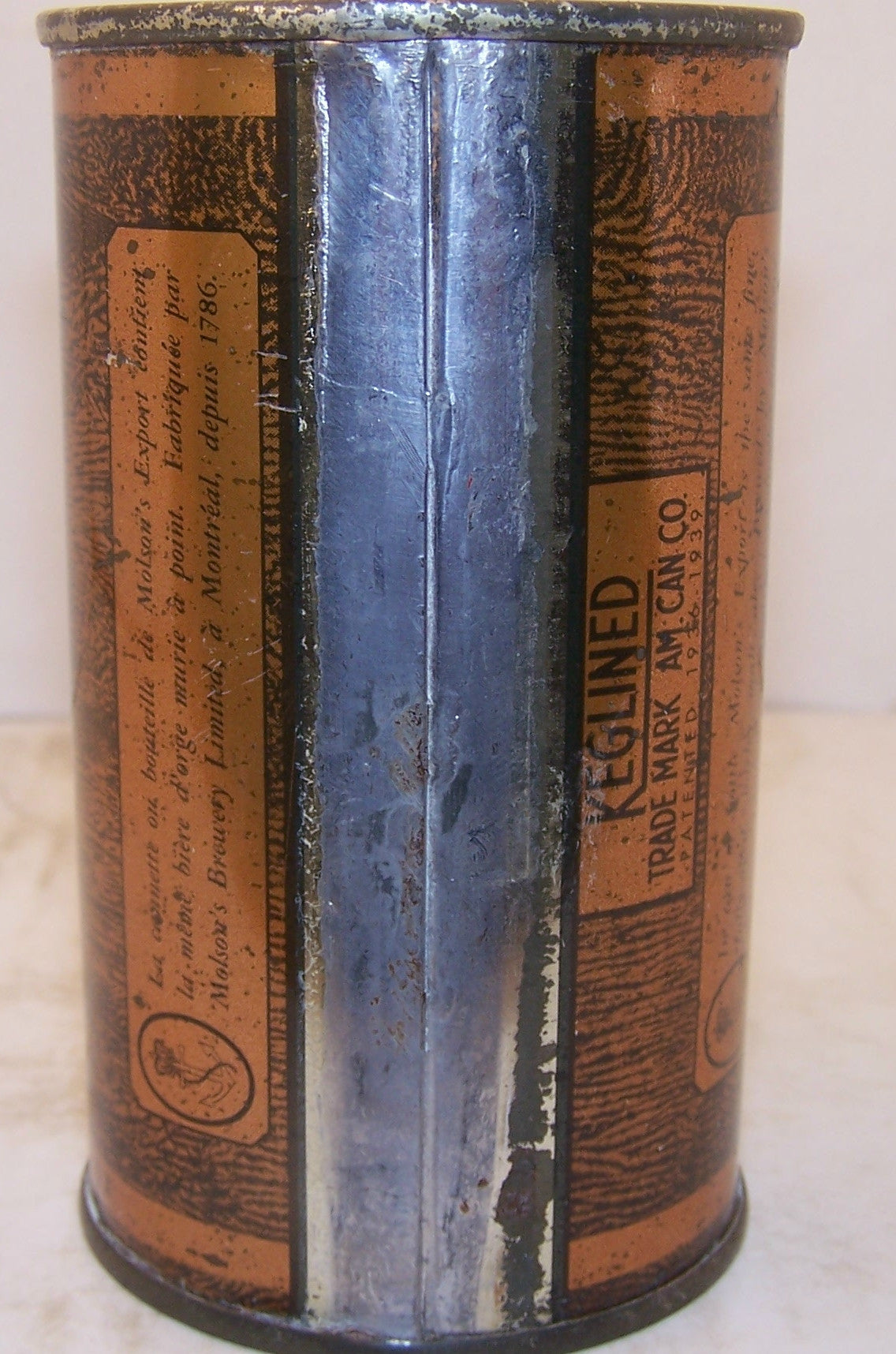 Molson's Export Ale, all original can, Grade 1 to 1/1+