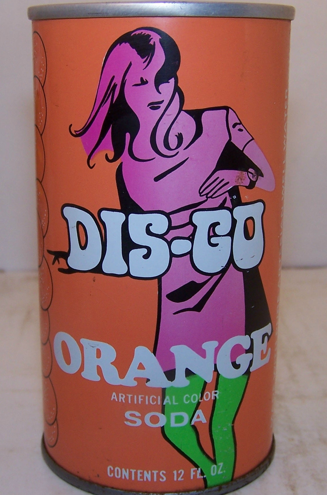 Dis-Go Orange soda 2007 can book page 147, Grade 1/1+ Sold on 11/18/14