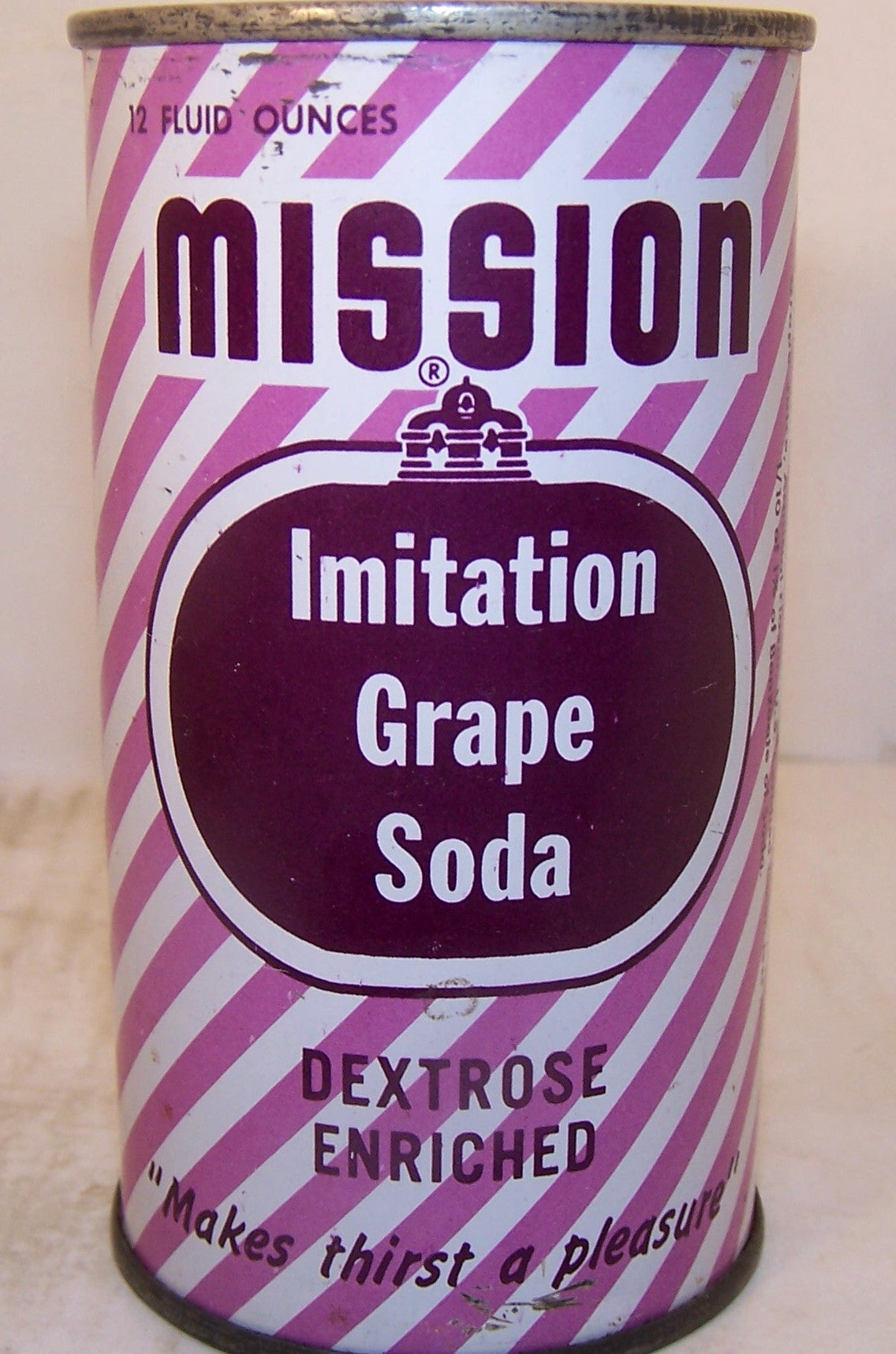 Mission Imitation Grape Soda, 2007 soda book page 84, Grade 1-