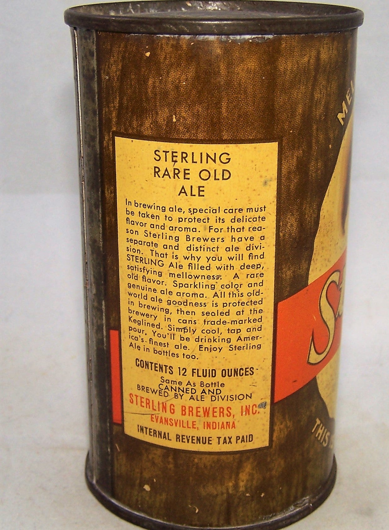 Sterling Ale 'Mellowed By Age" Lilek # 771, USBC 136-28, Grade 1-  Sold on 02/23/19