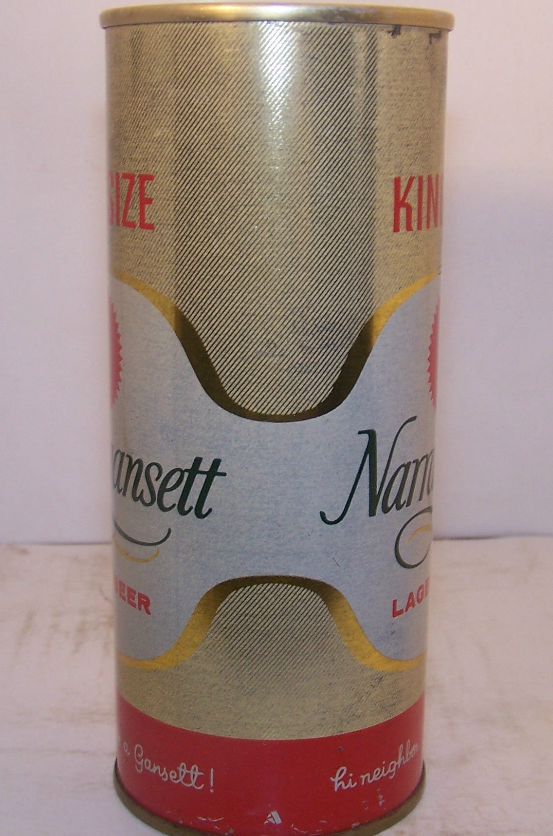 Narragansett Lager Beer king size, USBC II 157-14 Grade 1- Sold on 2/11/15