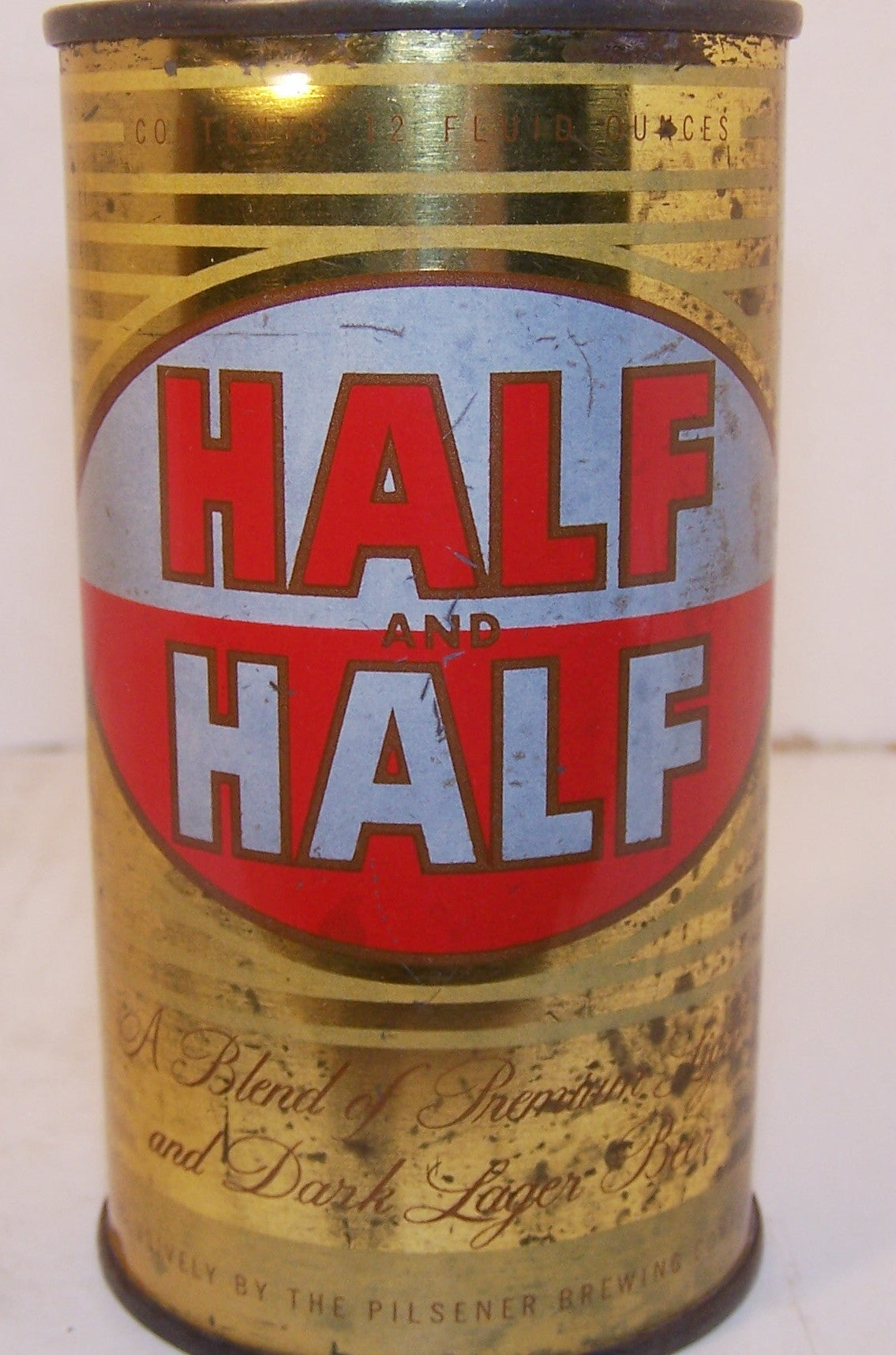 half and half tobacco tin Vintage Mid Century Lithograph Print