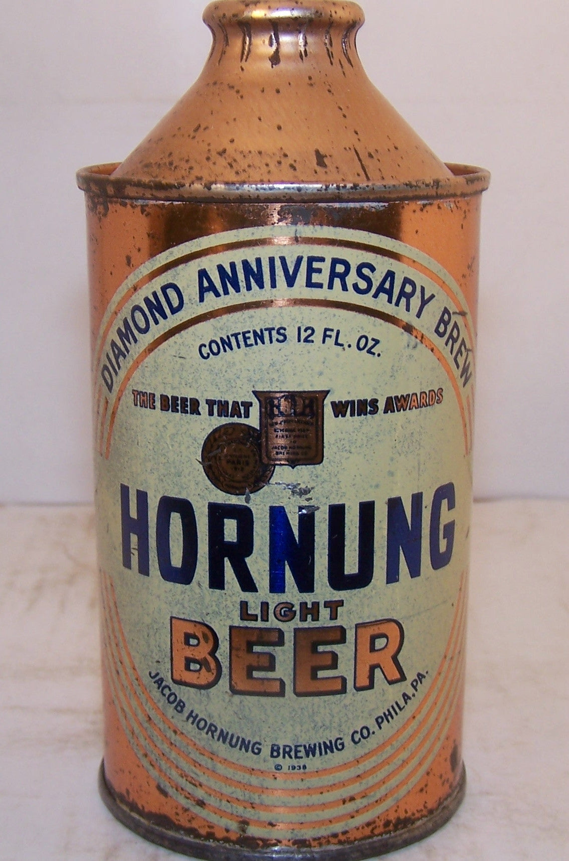 Hornung Light Beer (Flat Bottom) USBC 169-9 Grade 1- Sold 2/9/15