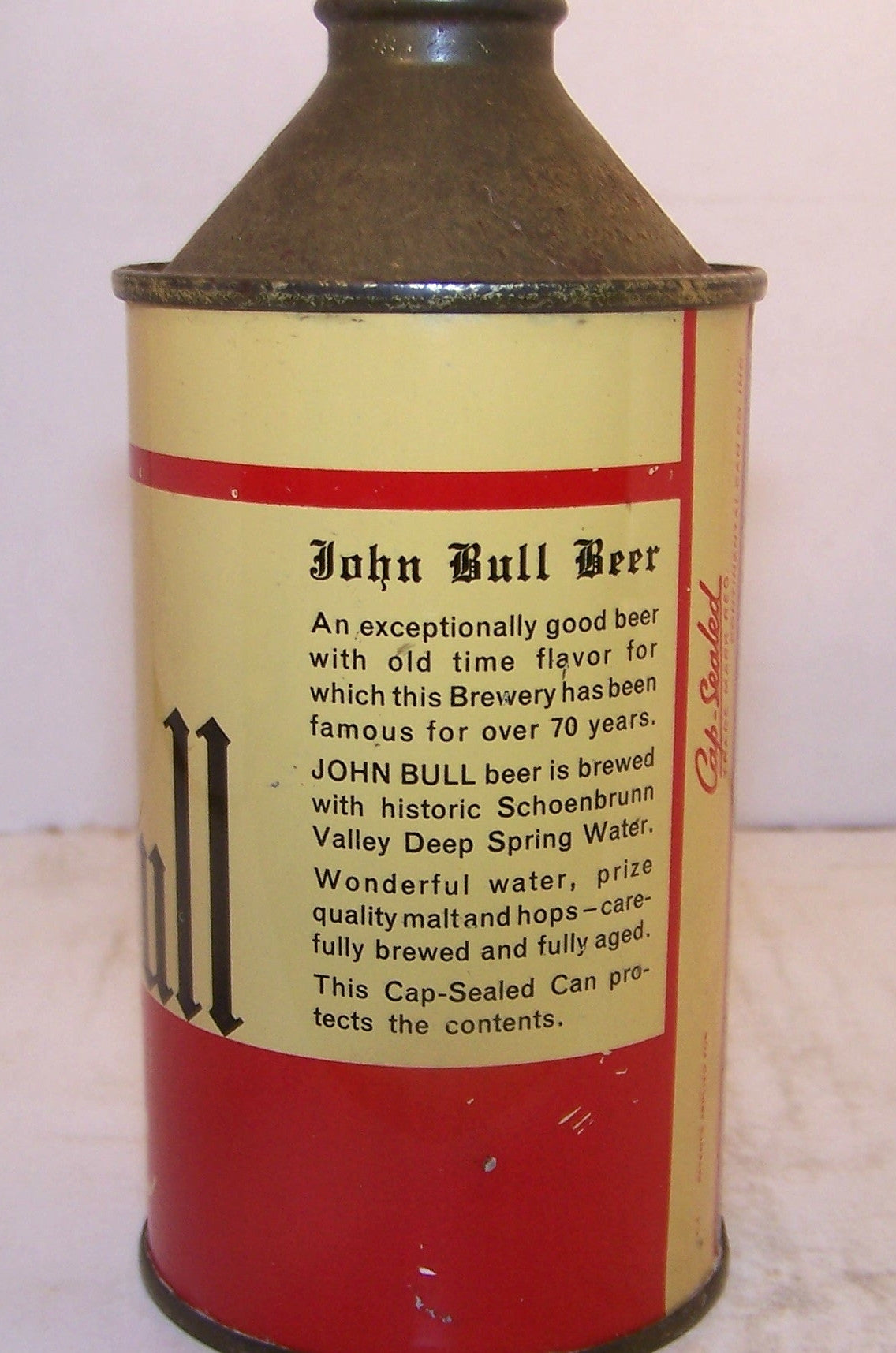 John Bull Beer, USBC 170-17, Grade 1 Sold 12/9/14. Trending Down