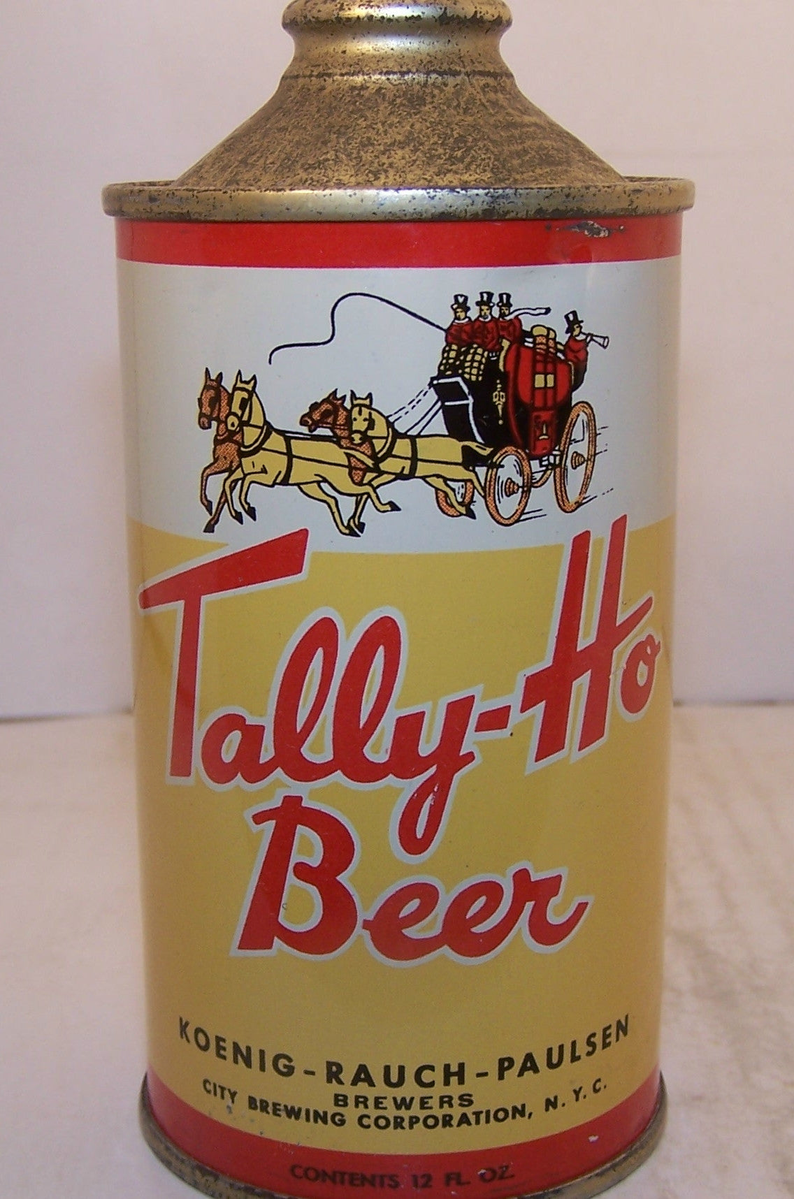 Tally-Ho Beer, USBC 186-23 Grade 1/1+ Sold 5/21/15
