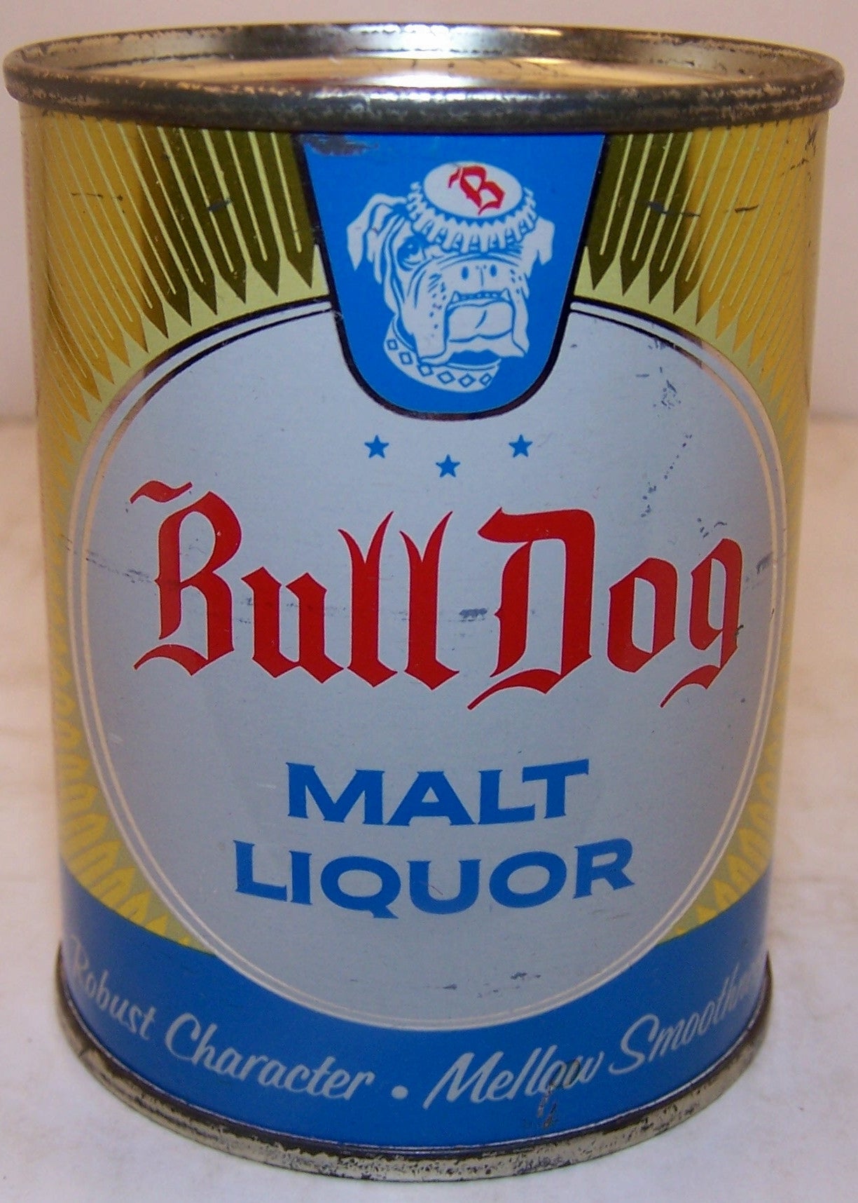Bull Dog Malt Liquor, USBC 239-9 Grade 1/1- Sold on 04/14/17