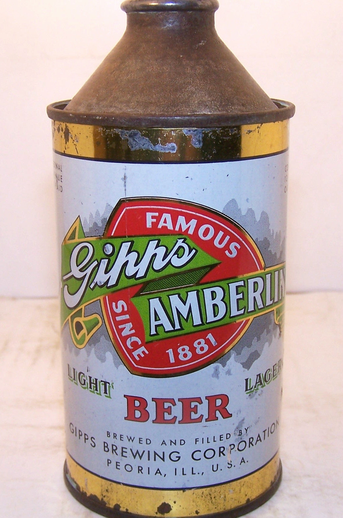 Gipp's Amberlin Beer, USBC 164-30, Grade 1- Sold on 02/05/17