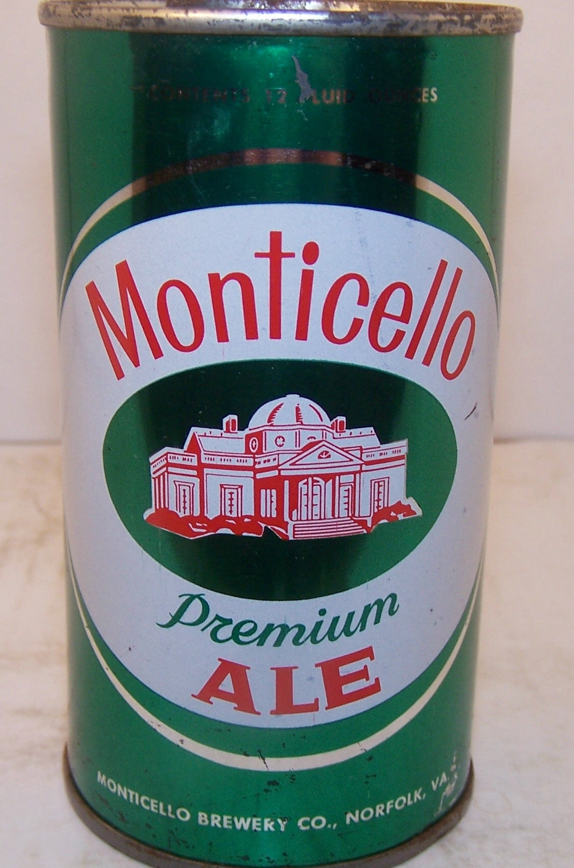 Monticello Premium Ale, USBC II 95-4 Grade 1/1- Sold on 4/12/15