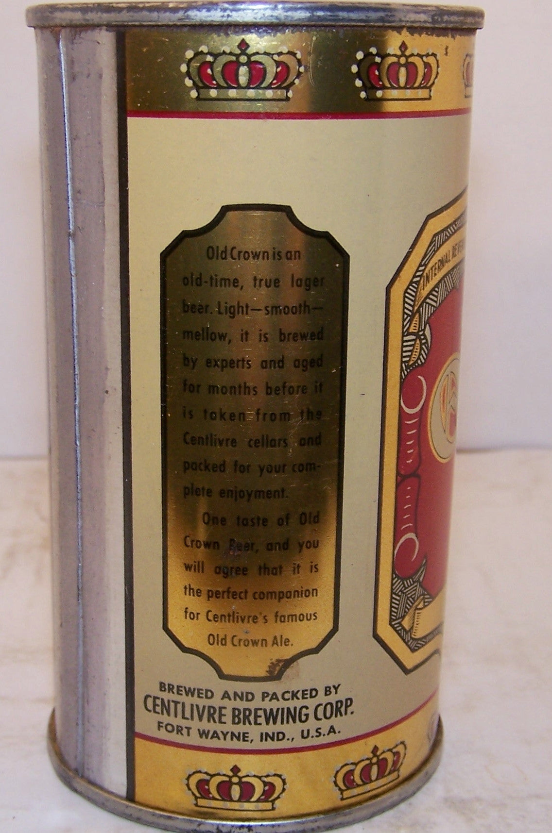 Old Crown Beer, Lazy Aged, Lilek page # 590, Grade 1 Sold 12/30/14