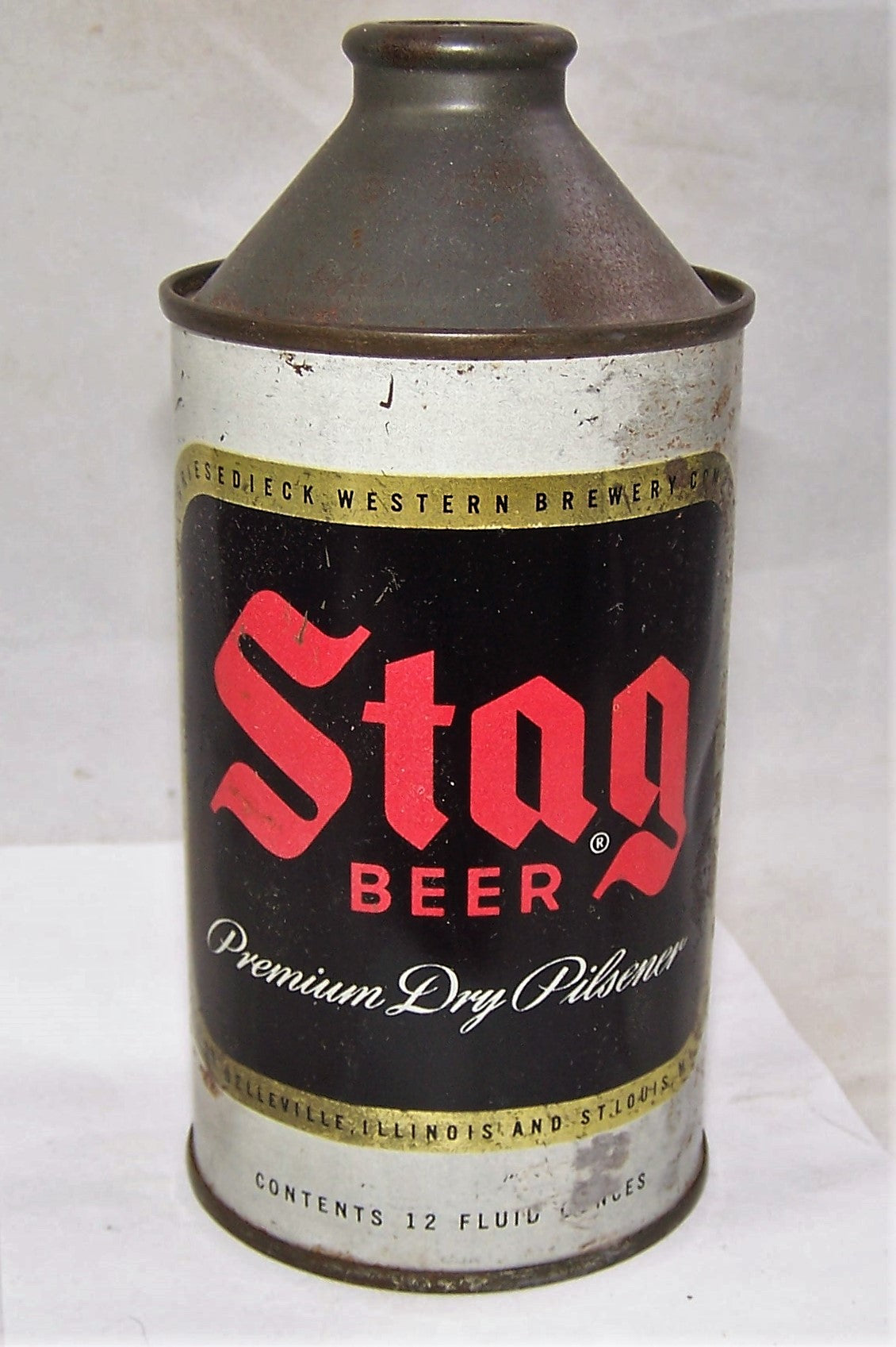 Stag Cone Top Beer Can