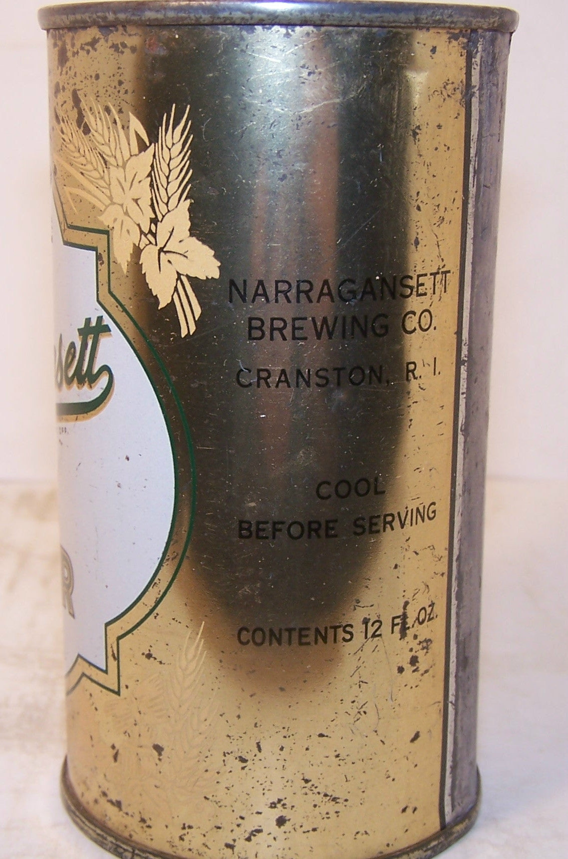 Narragansett select stock Lager Beer, USBC 101-27,Grade 1- sold
