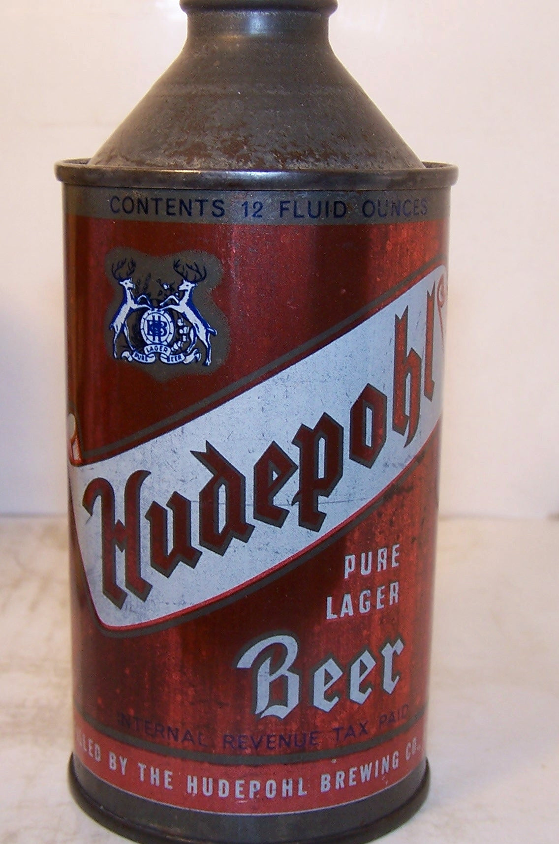 Hudepohl Pure Lager Beer, USBC 169-28, Grade 1- Sold 12/13/14