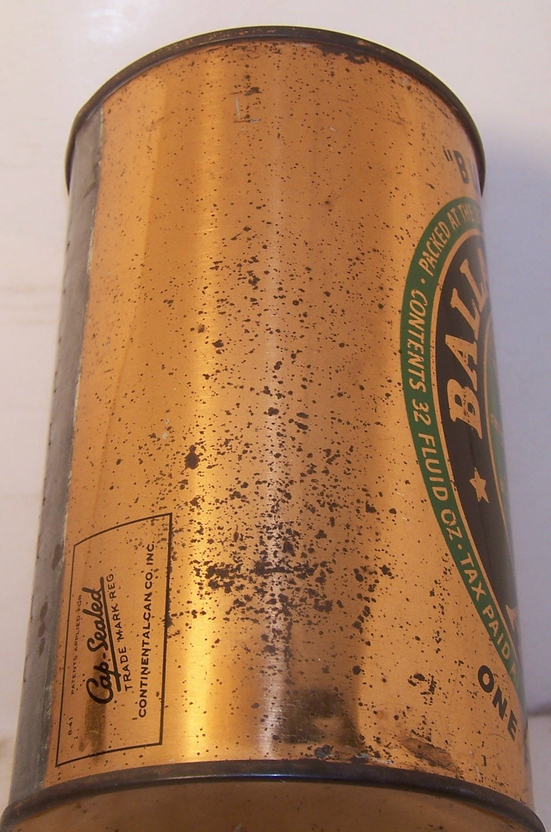 Ballantine Ale "Bumper" USBC 202-8, Grade 1/1-    Sold 12/4/14