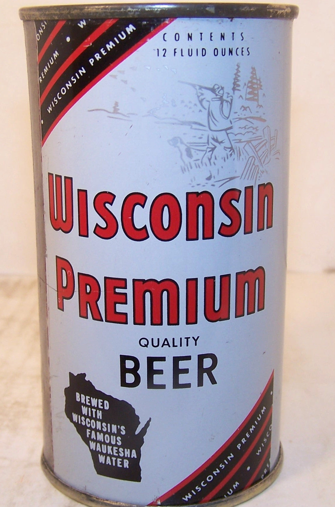 Wisconsin Premium Beer, USBC 146-26 This is enamel, Grade 1/1+