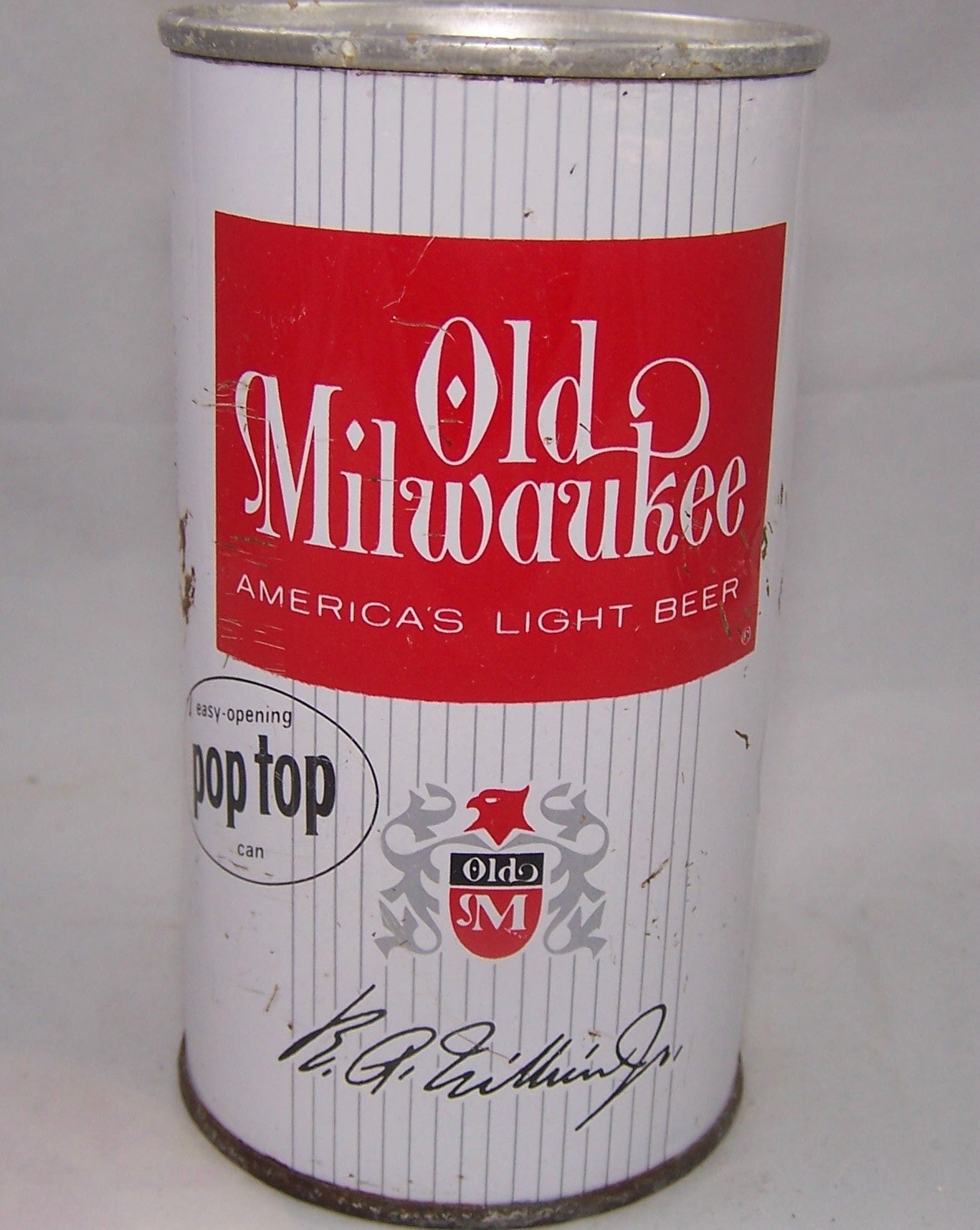 Old Milwaukee "Pop Top" USBC II 102-01, Grade 1- Sold on 08/02/16
