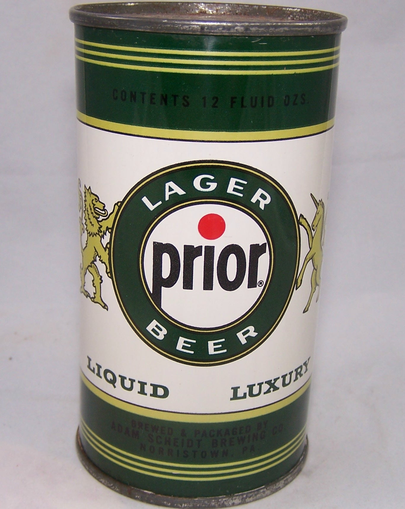 Prior Lager Beer (Yellow Trim) USBC 117-03, Grade 1/1+ Sold on 12/29/16
