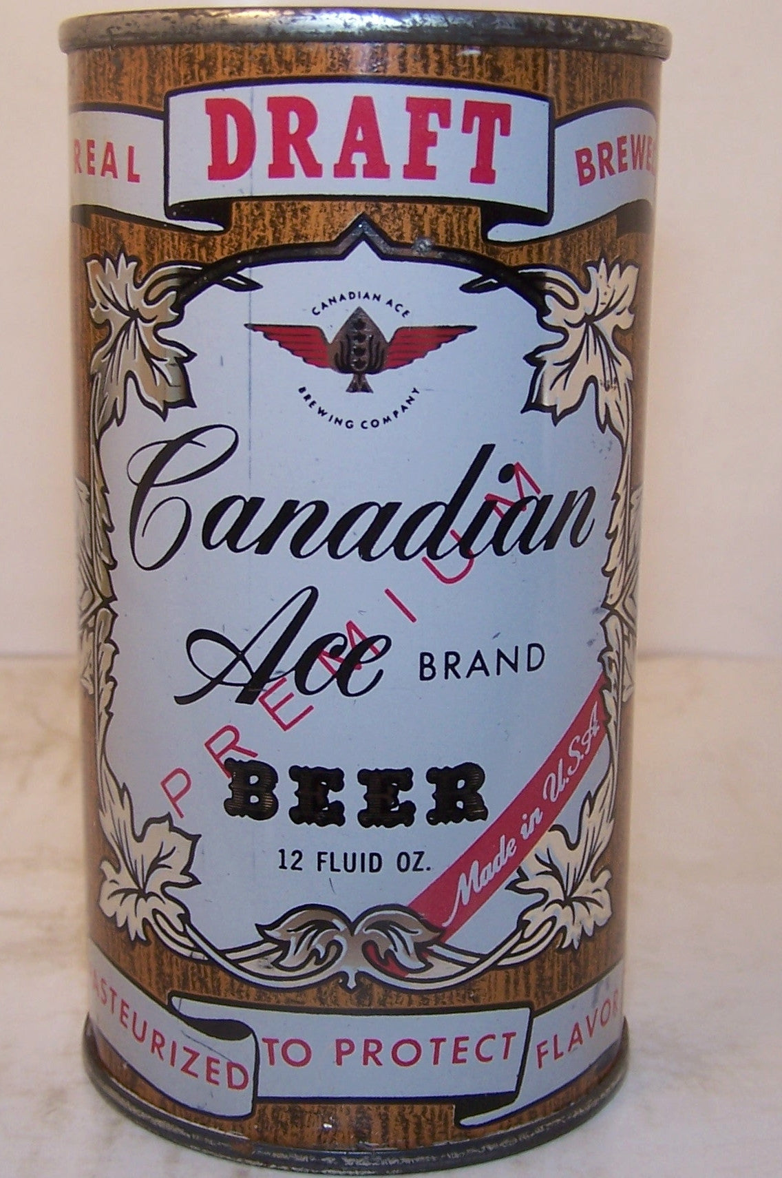 Canadian Ace Draft Beer, Metallic, USBC 48-17, Grade 1 to 1/1+Sold 5/8/15