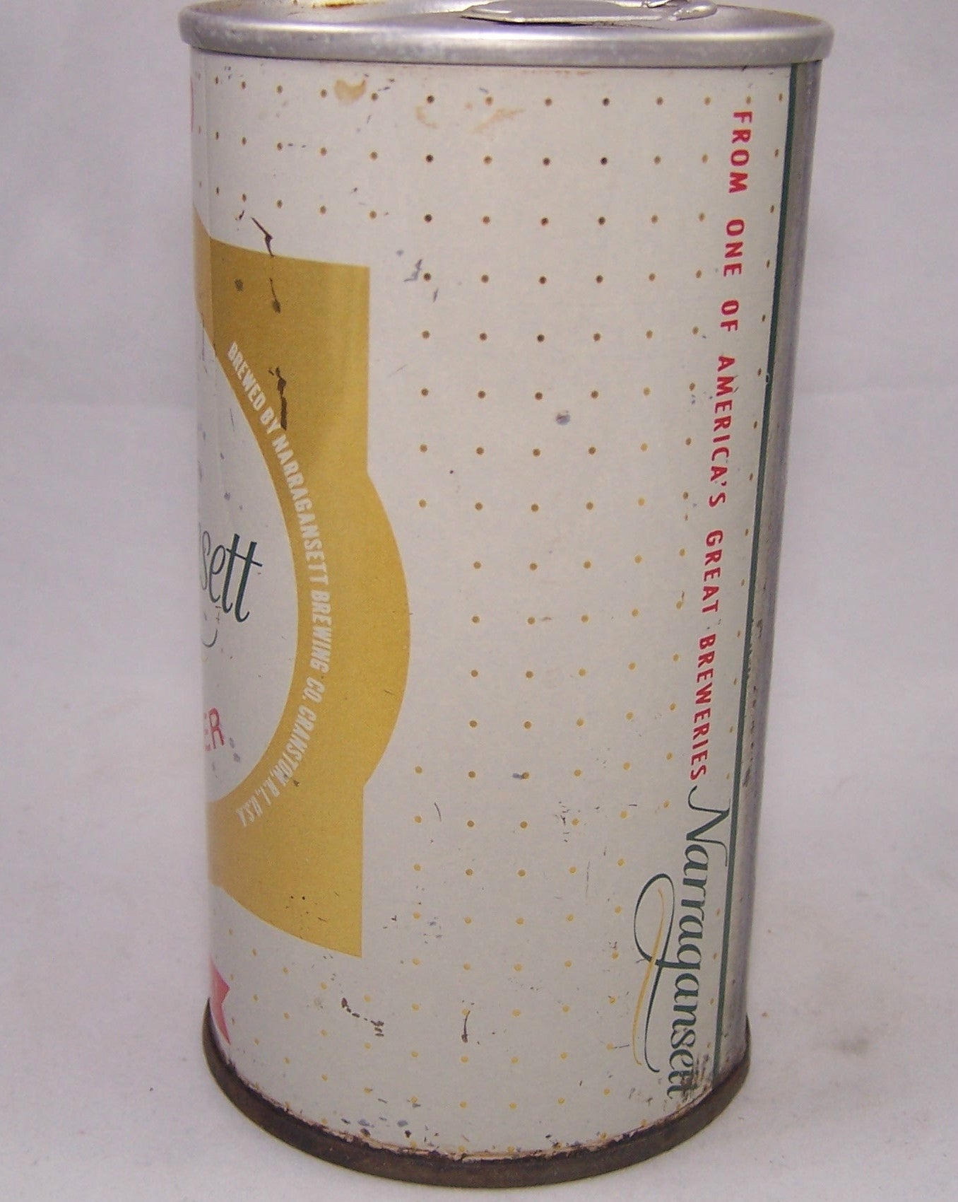 Narragansett Lager Beer "Flip Top" USBC II 95-38 , Grade 1- sold on 10/08/16