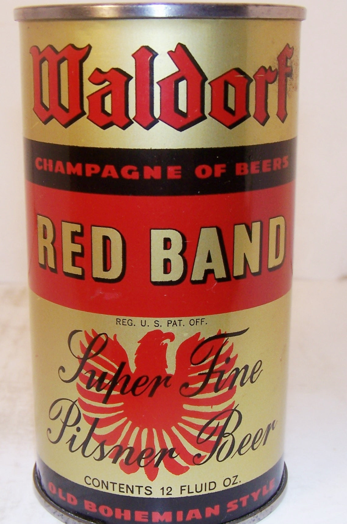 Waldorf Red Band Beer, Lilek page # 859, Grade 1 Sold 2/13/15
