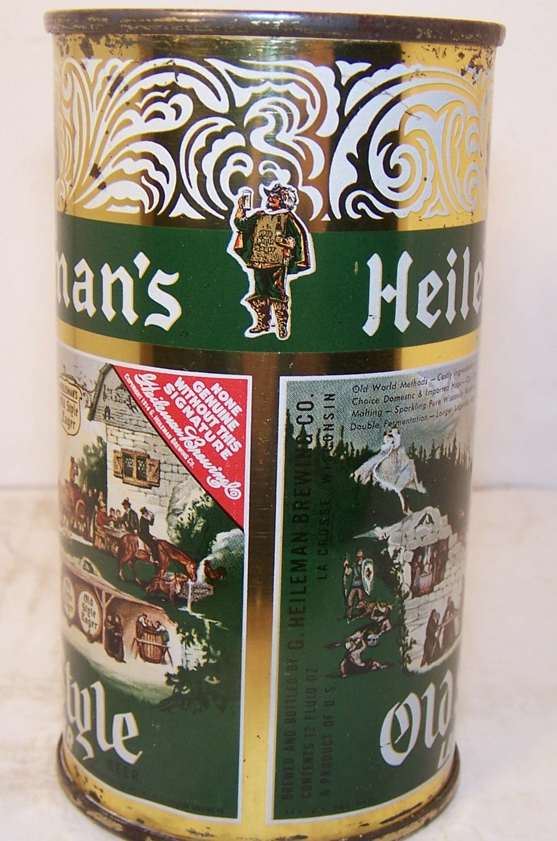 Heileman's Old Style Lager Beer, USBC 108-13, Grade 1 Sold 1/9/15